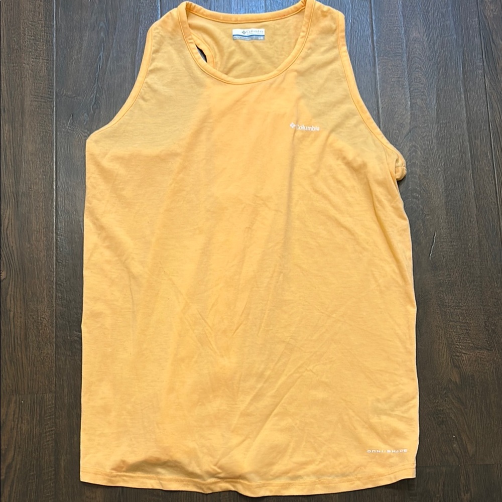 Columbia Women’s Orange Racerback Tank Top Lightweight Casual